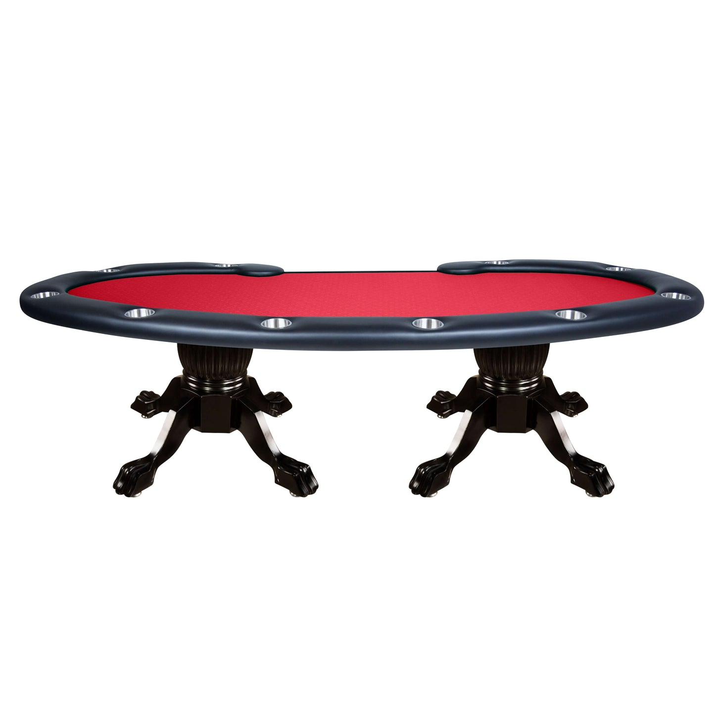 Red Suited Water Resistant - The Prestige X Poker Table in Water Resistant Red Felt - Professional Poker Table for Poker and Game Rooms