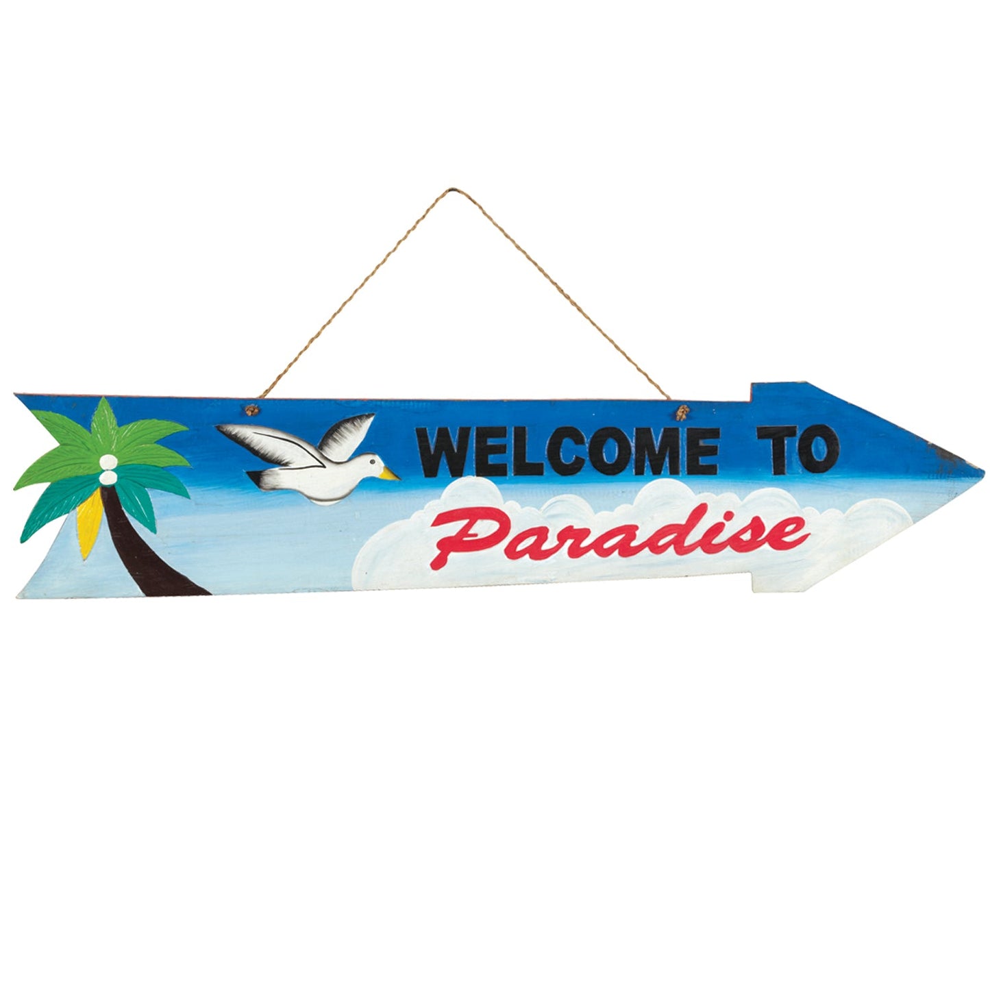 Ram Game Room Welcome To Paradise in - Professional Wall Sign for Poker and Game Rooms