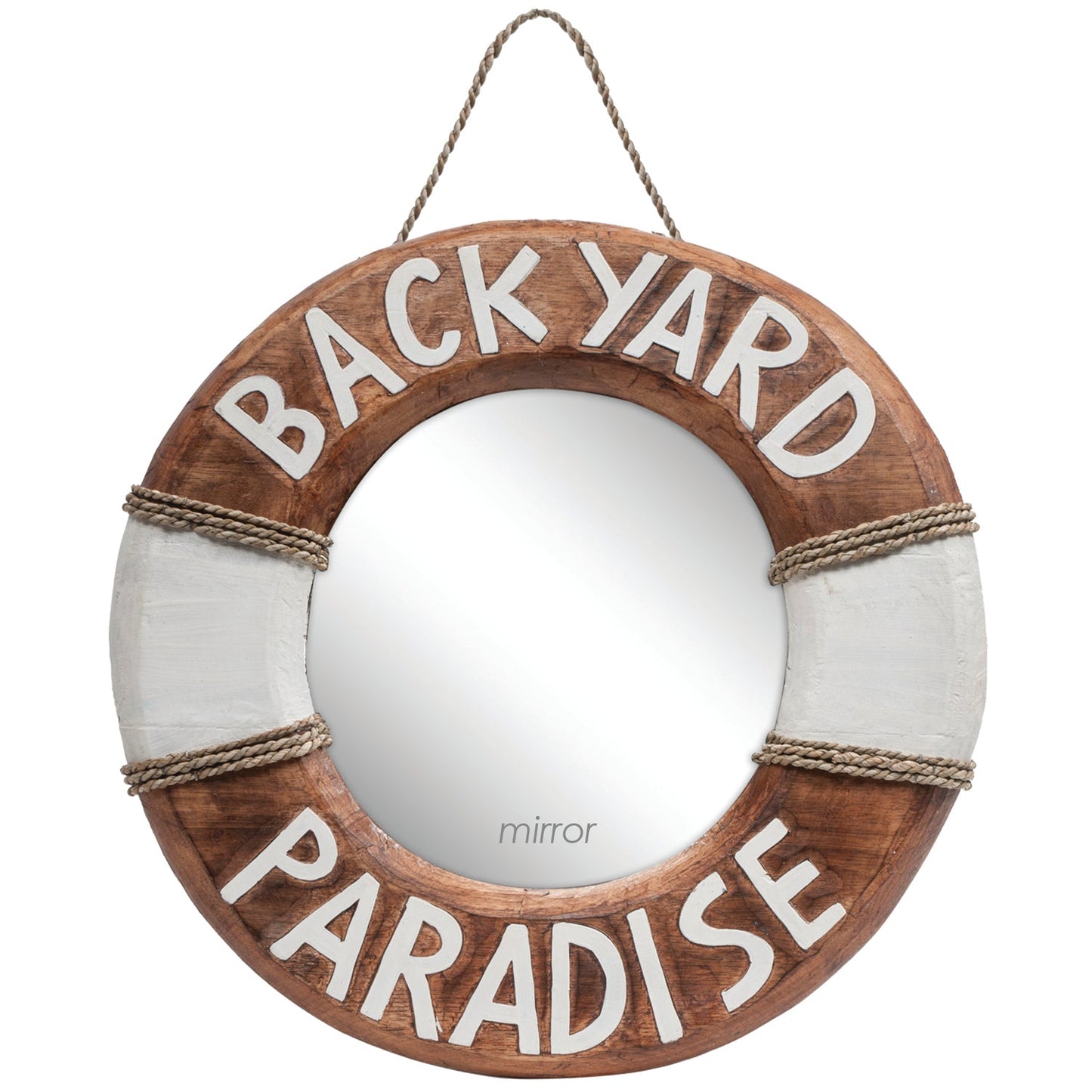Ram Game Room Backyard Paradise Mirror in - Professional Wall Mirror for Poker and Game Rooms