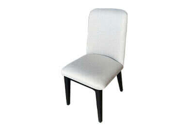 Heritage Poker Chairs Pair of 2 in Onyx Finish with Black Vinyl left side view