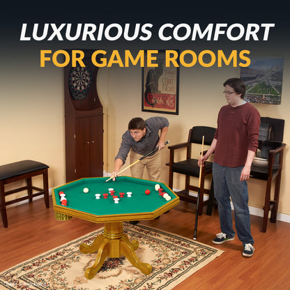 Kingston 48-in Convertible Gaming Table Set with 4 Arm Chairs