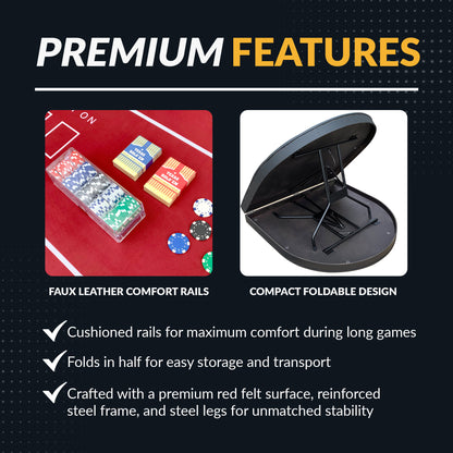 Fourth Street Folding Game Table- Hathaway