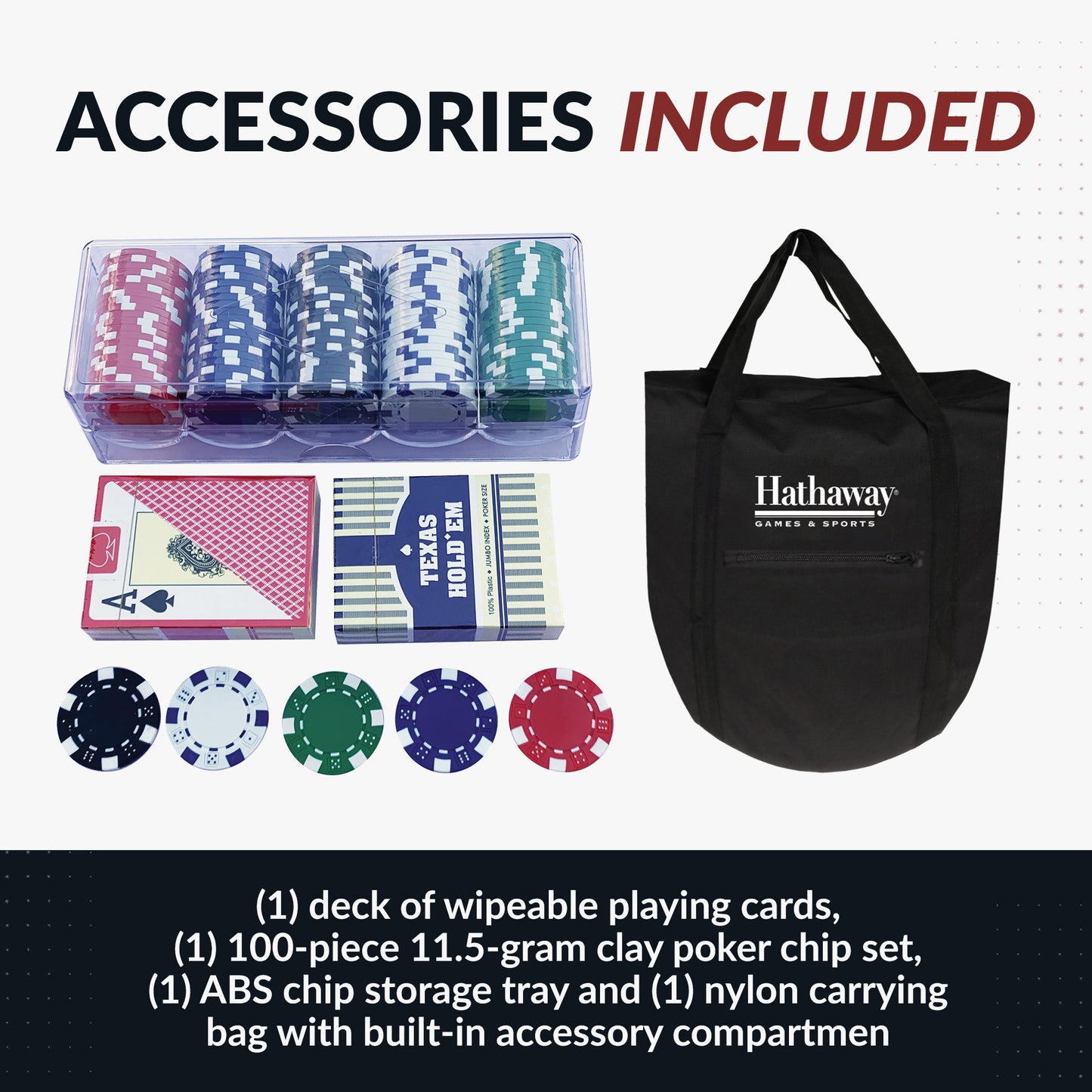 Fourth Street Folding Game Table- Hathaway