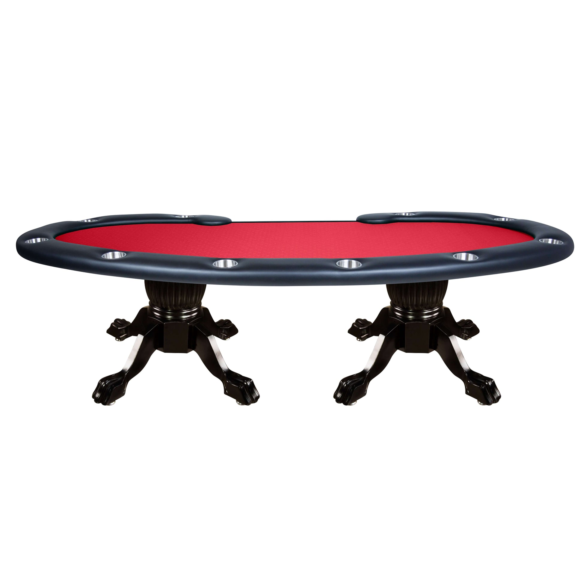 Red Suited Water Resistant - The Prestige X Poker Table in Water Resistant Red Felt - Professional Poker Table for Poker and Game Rooms