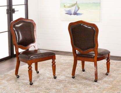 Bellagio Caster Game Chair (Set of 2)