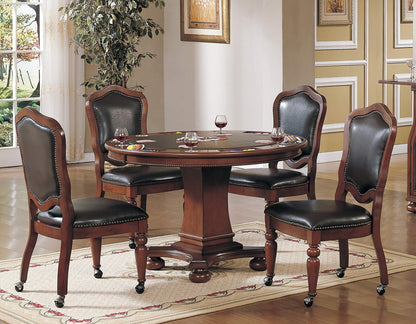 Sunset Trading Bellagio 48" Convertible Dining & Card Table - Reversible Round Game Table