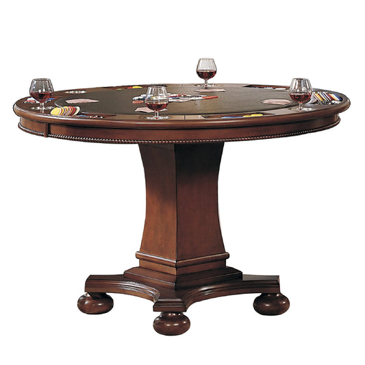 Sunset Trading Bellagio 48" Convertible Dining & Card Table - Reversible Round Game Table