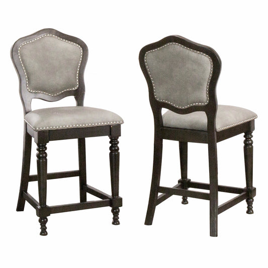 Sunset Trading Vegas Counter Height Upholstered Bar Stools - Set of 2