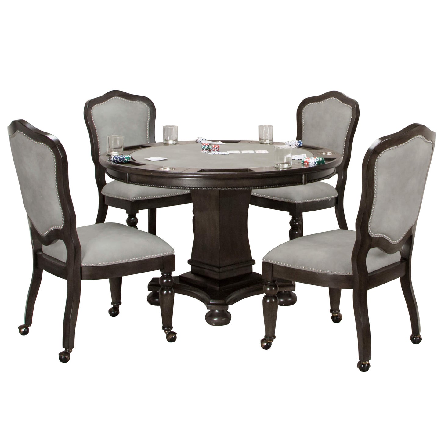 Sunset Trading Vegas 5-Piece Dining & Card Table Set