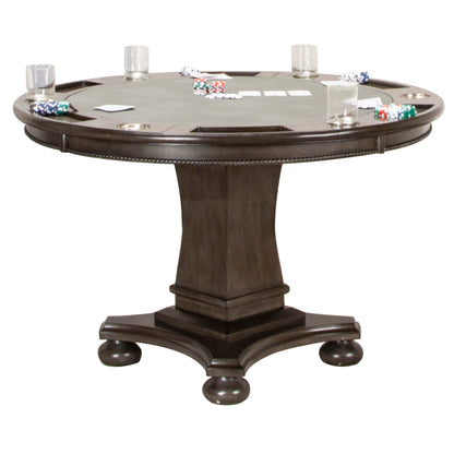 Sunset Trading Vegas 48" Convertible Dining & Card Table - Reversible Round Game Table