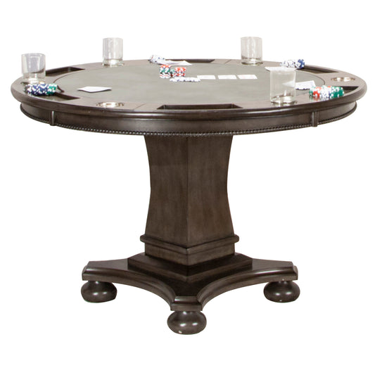 Sunset Trading Vegas 48" Convertible Dining & Card Table - Reversible Round Game Table