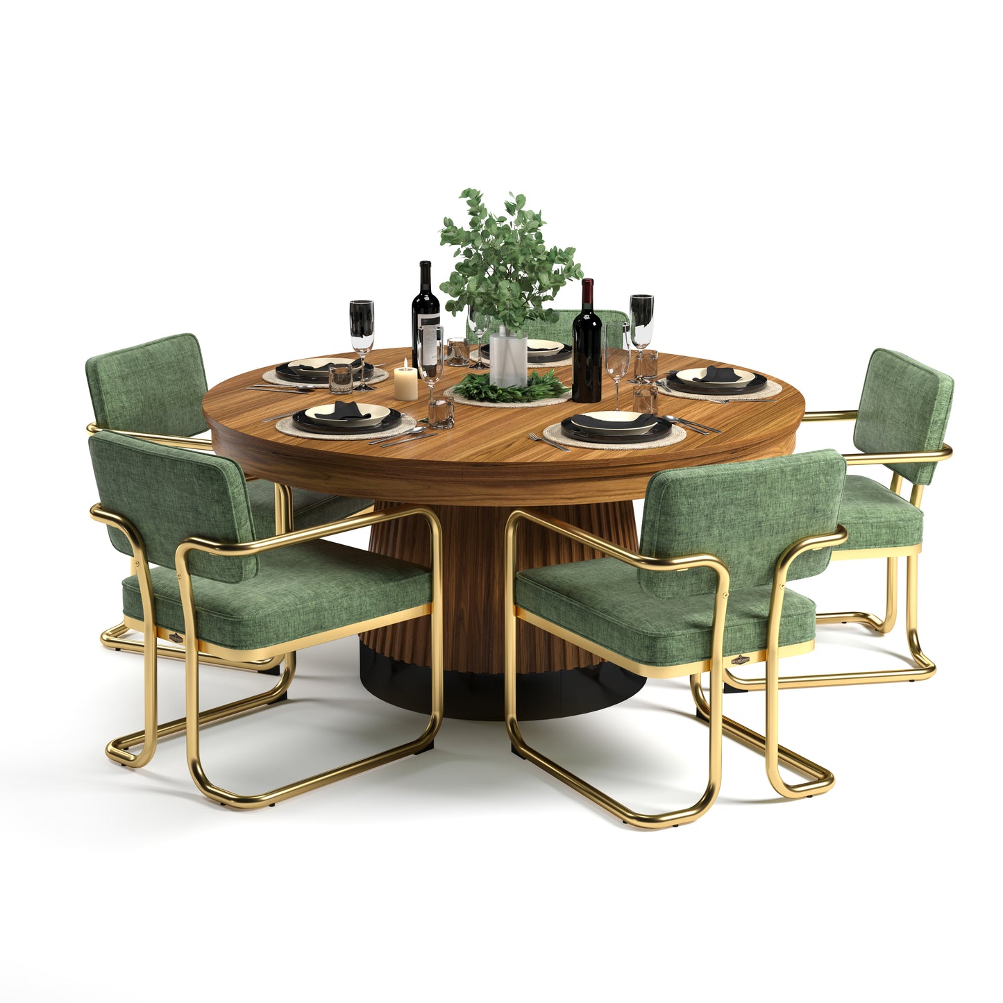 Prohibition Poker Table Bundle 60"- RAM Game Room