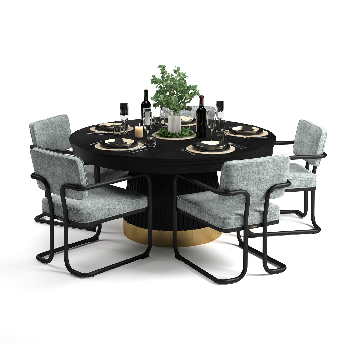 Prohibition Poker Table Bundle 60"- RAM Game Room