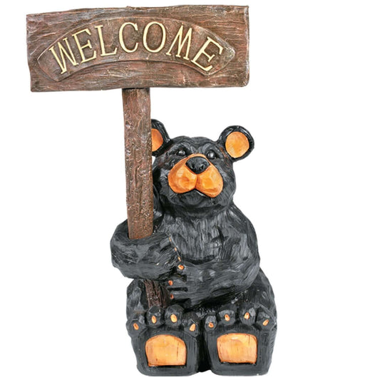 Ram Game Room Bear W/Sign in - Professional Wall Sign for Poker and Game Rooms