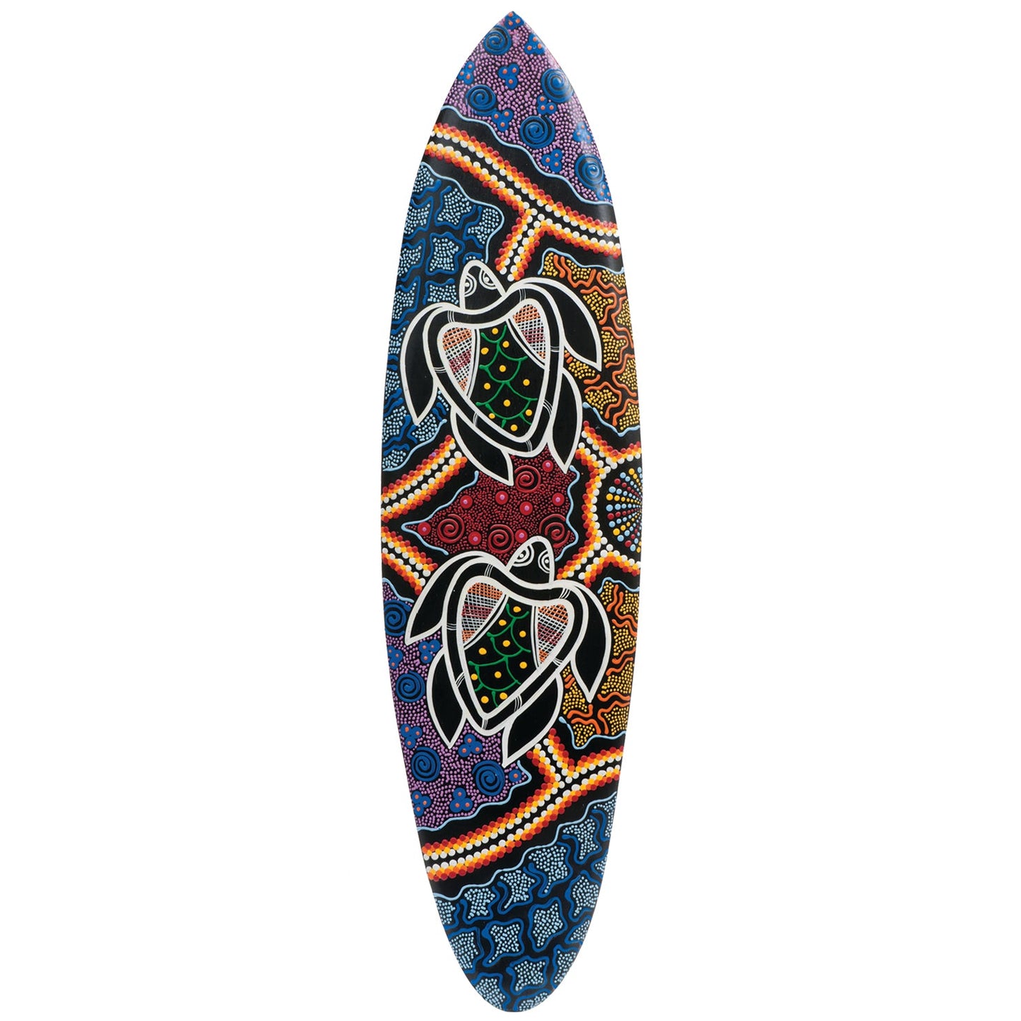 Ram Game Room Sea Turtle Surfboard in - Professional Wall Decor for Poker and Game Rooms