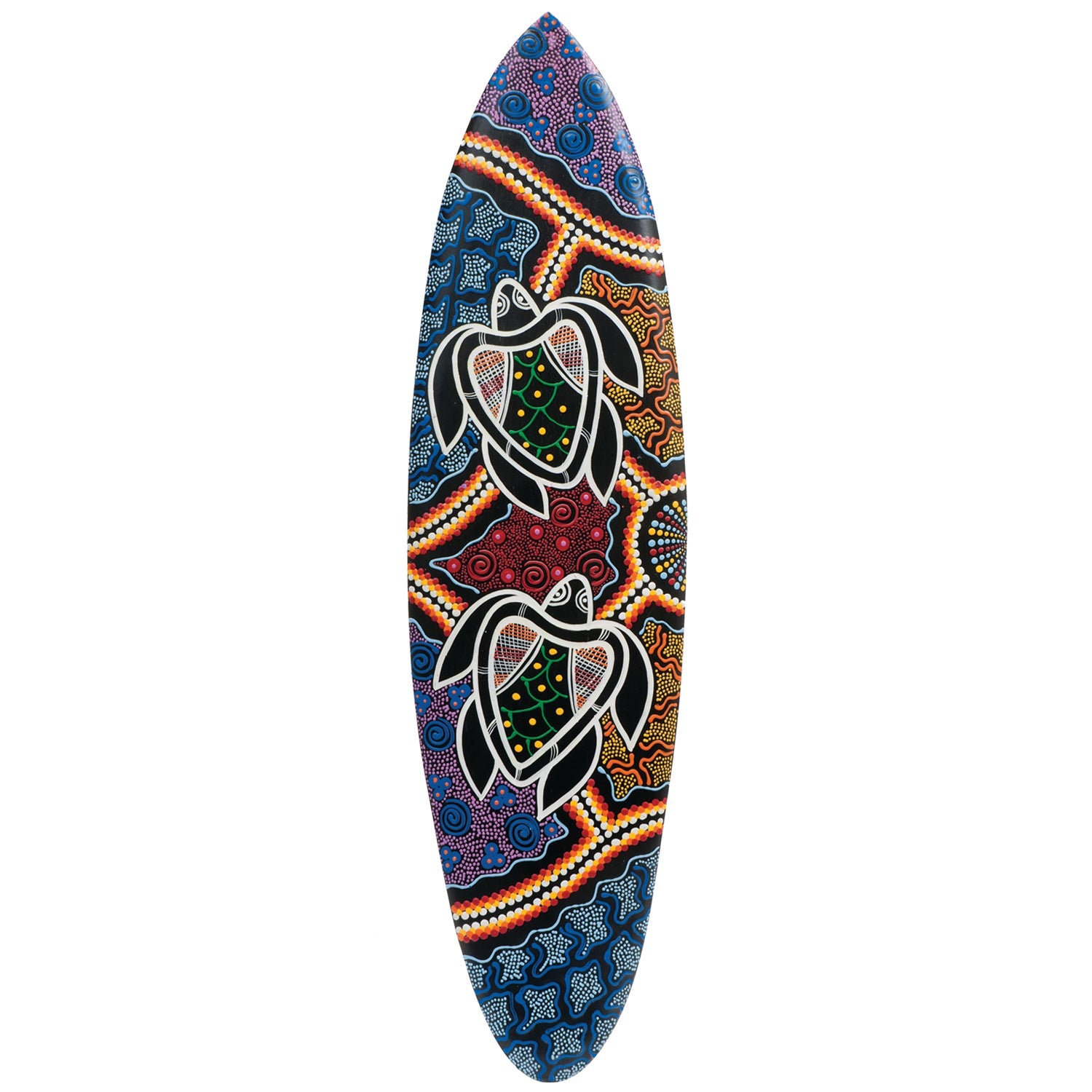 Ram Game Room Sea Turtle Surfboard in - Professional Wall Decor for Poker and Game Rooms