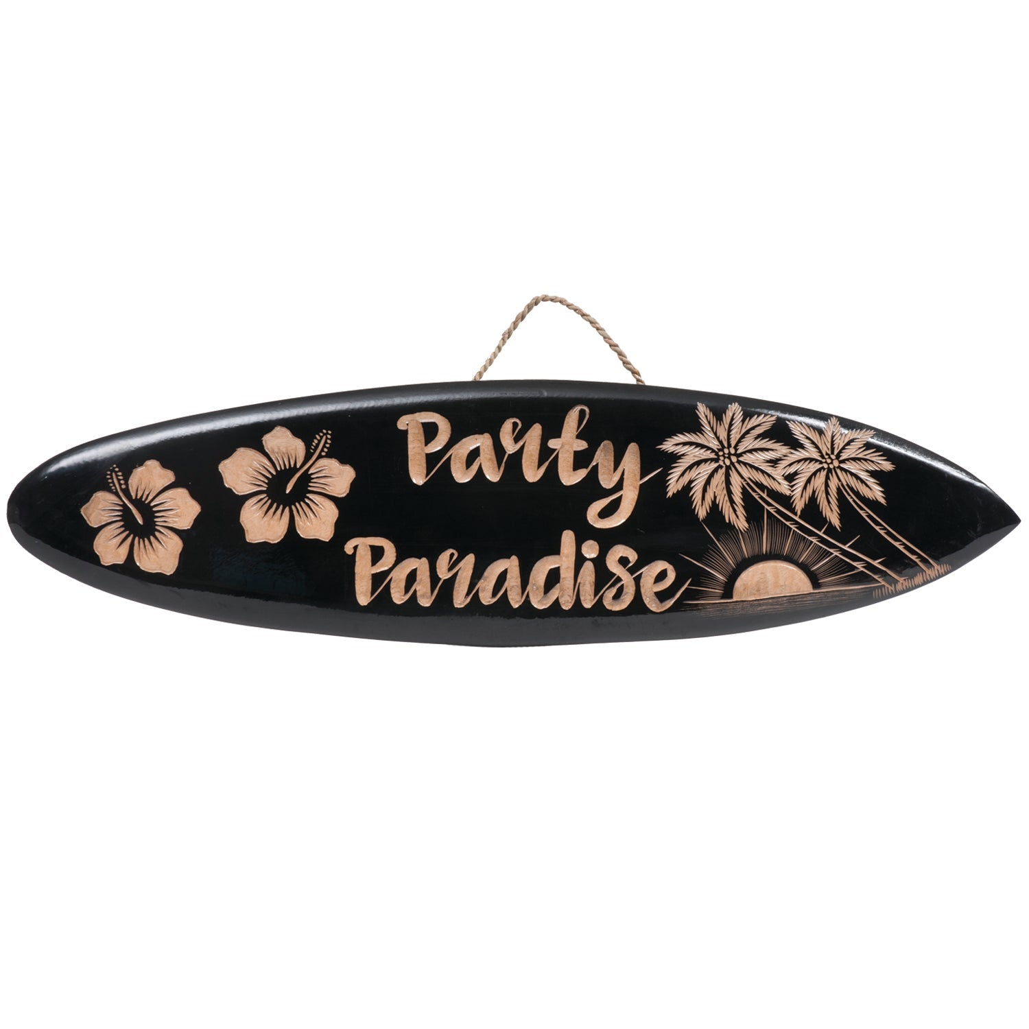 Ram Game Room Party Paradise Surfboard in - Professional Wall Decor for Poker and Game Rooms