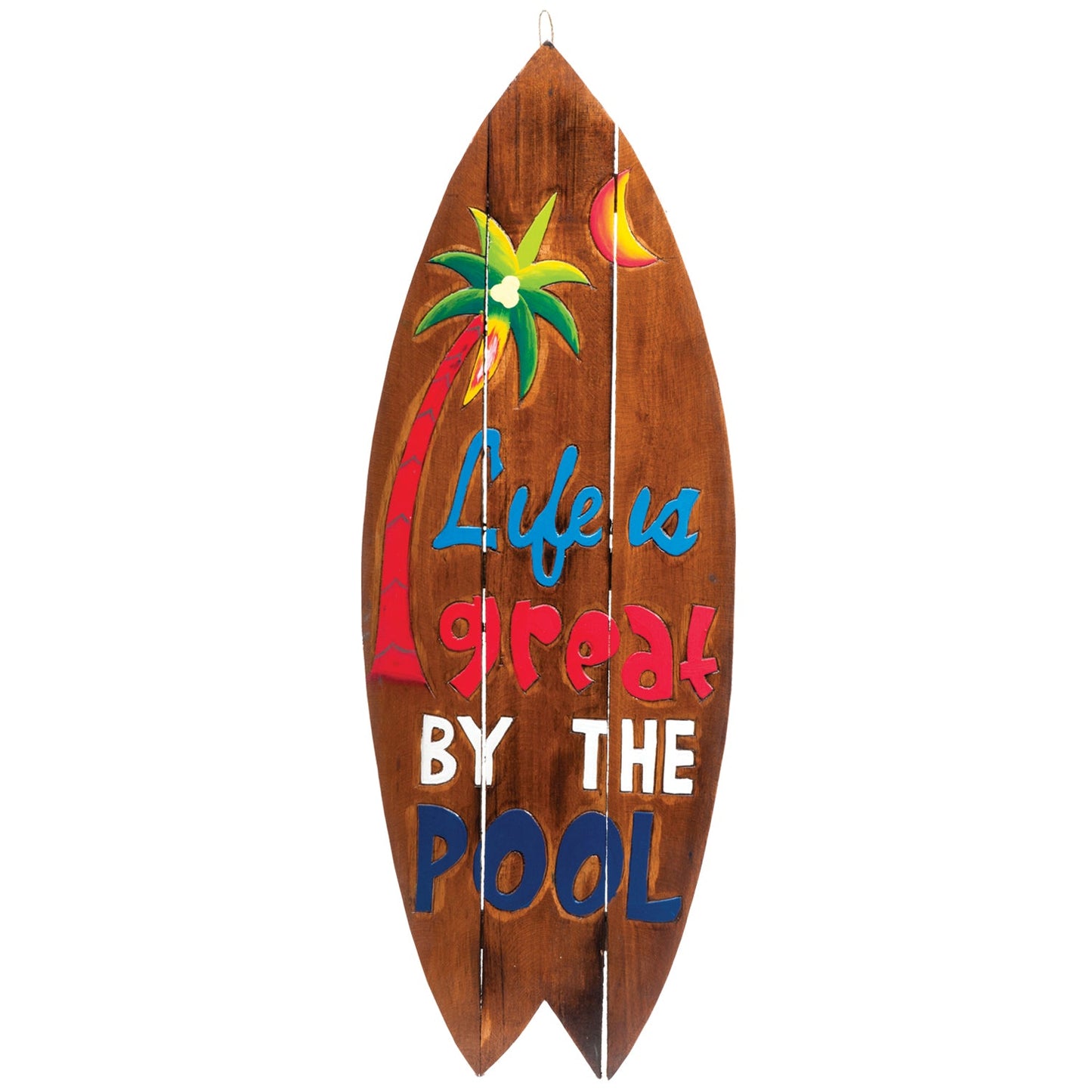 Ram Game Room Life Is Great By The Pool in - Professional Wall Sign for Poker and Game Rooms