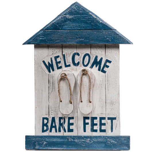 Ram Game Room Welcome Bare Feet in - Professional Wall Sign for Poker and Game Rooms
