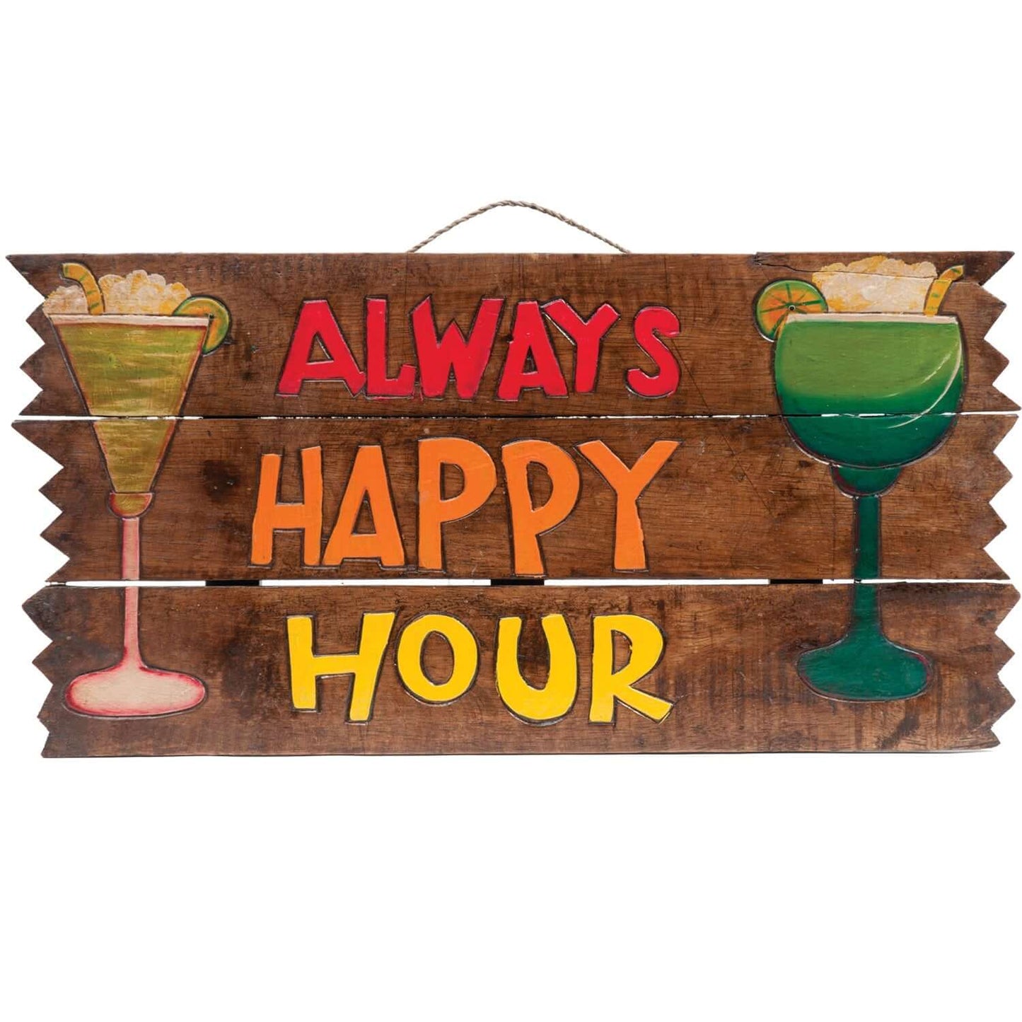 Ram Game Room Always Happy Hour in - Professional Wall Sign for Poker and Game Rooms