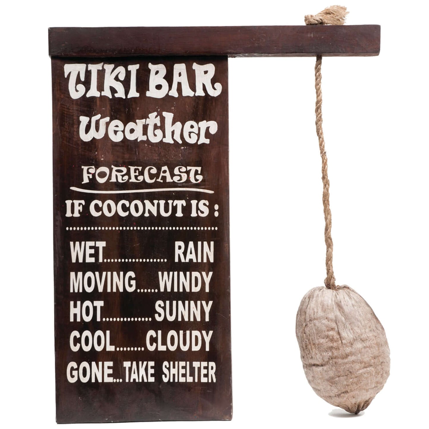 Ram Game Room Tiki Bar Weather in - Professional Wall Sign for Poker and Game Rooms