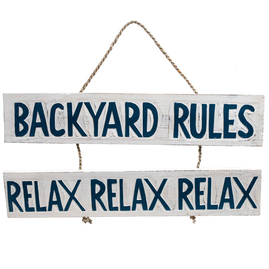 Ram Game Room Backyard Rules in - Professional Wall Sign for Poker and Game Rooms