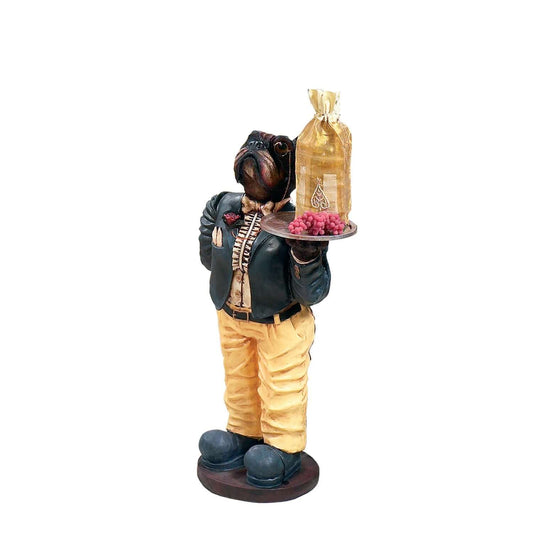 Ram Game Room Dog Waiter-32"H in - Professional Statue for Poker and Game Rooms