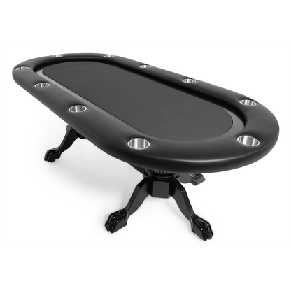 Black Standard- The Elite Poker Table — BBO Poker Tables in Black Felt - Professional Poker Table for Poker and Game Rooms