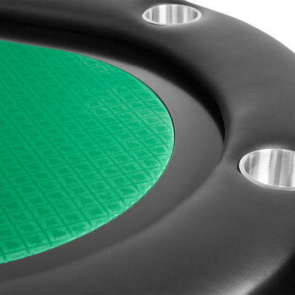 The Elite Poker Table — BBO Poker Tables in Green Water Resistant Felt - Professional Poker Table for Poker and Game Rooms