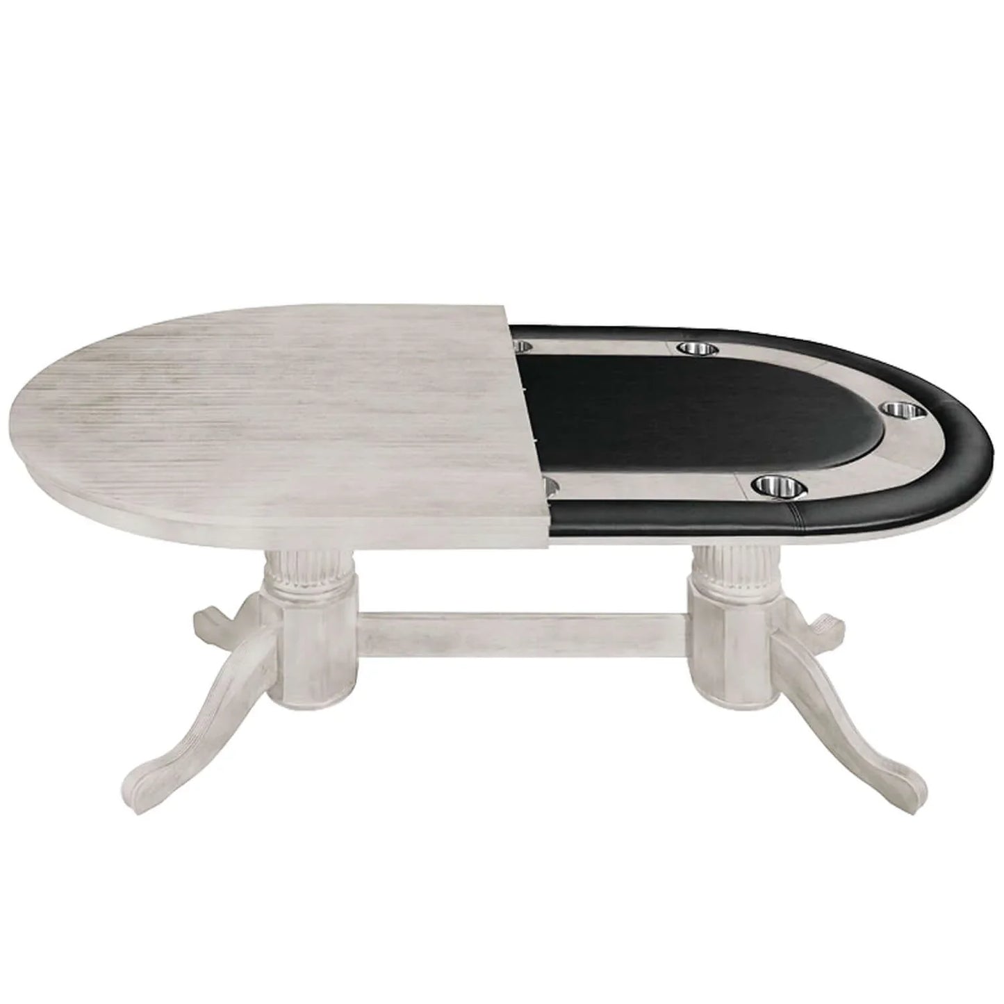 How to convert an 84 inch poker table into a dining table using a conversion top