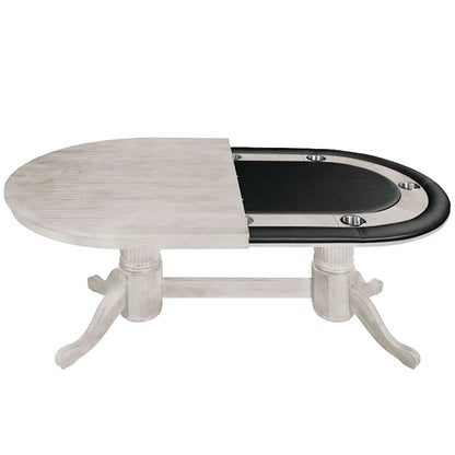 How to convert an 84 inch poker table into a dining table using a conversion top