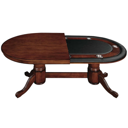 How to convert an 84 inch poker table into a dining table using a conversion top