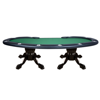Green Suited Water Resistant - The Prestige X Poker Table in Water Resistant Green- Professional Poker Table for Poker and Game Rooms