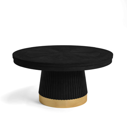 Prohibition Series 60 Inch Round Poker Table in Matte Black with Stainless Cup Holders and Dining Top