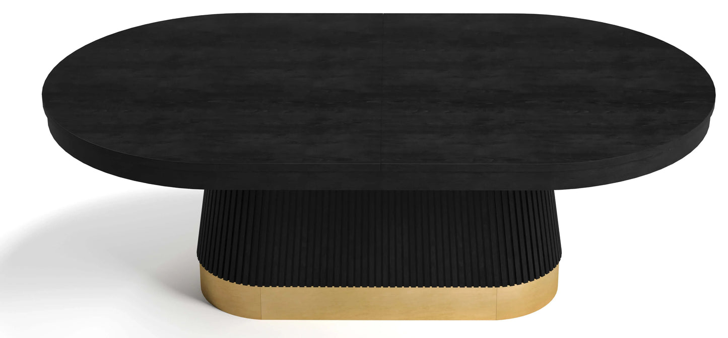 Matte Black Dining Top matching the Prohibition Series poker table