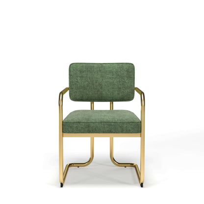 Prohibition Dining Chair with Green Cushion for a traditional casino look