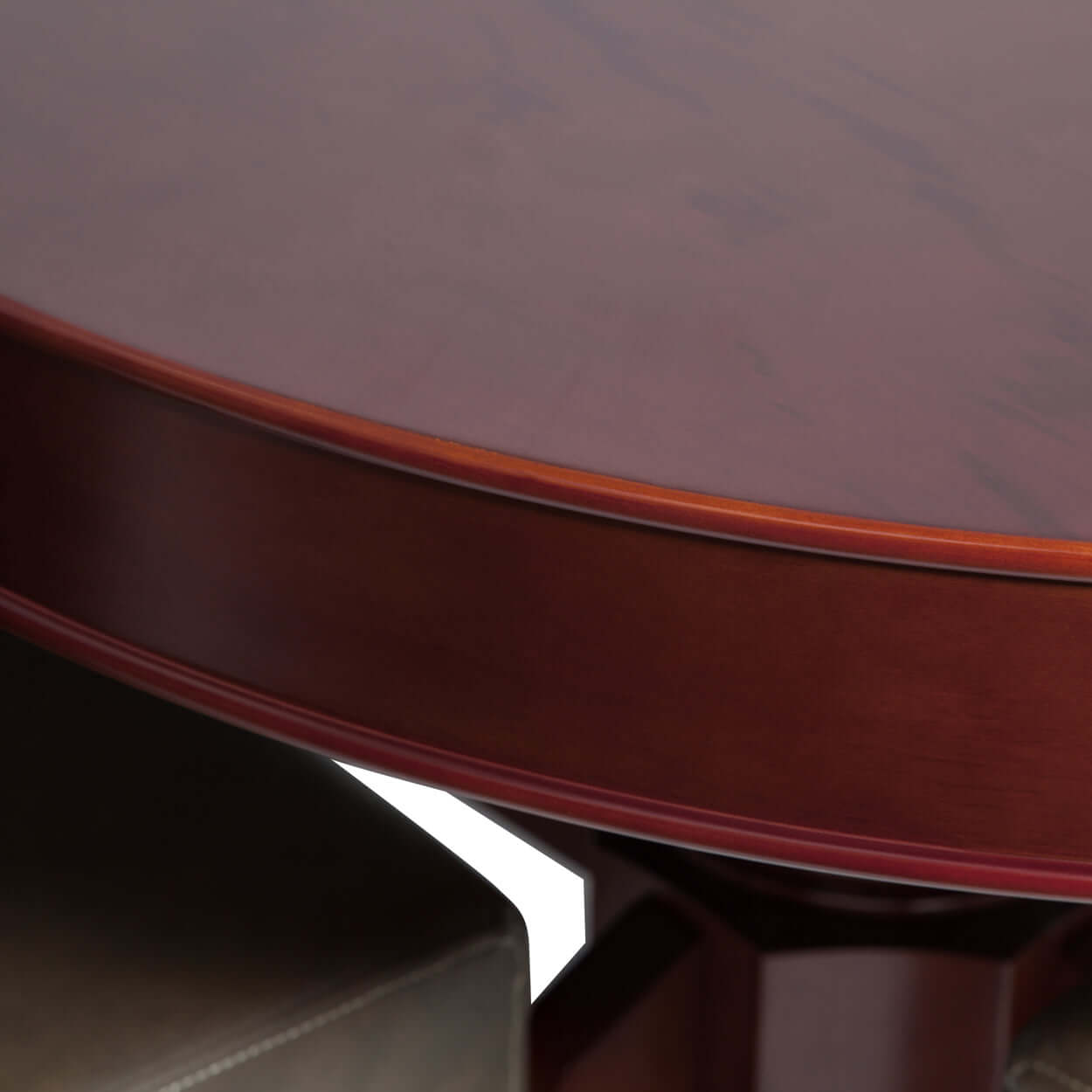 Rockwell 10-Player Poker Table with Mahogany Racetrack and Oval Layout